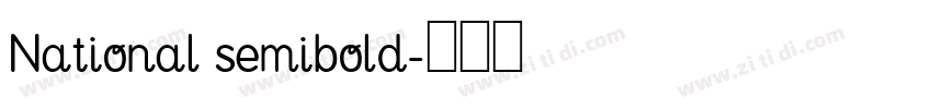 National semibold字体转换